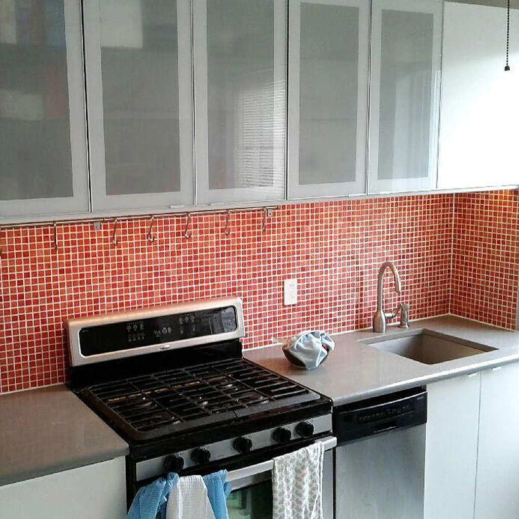 Fog Red, 1" x 1" - Glass Tile - Image 3
