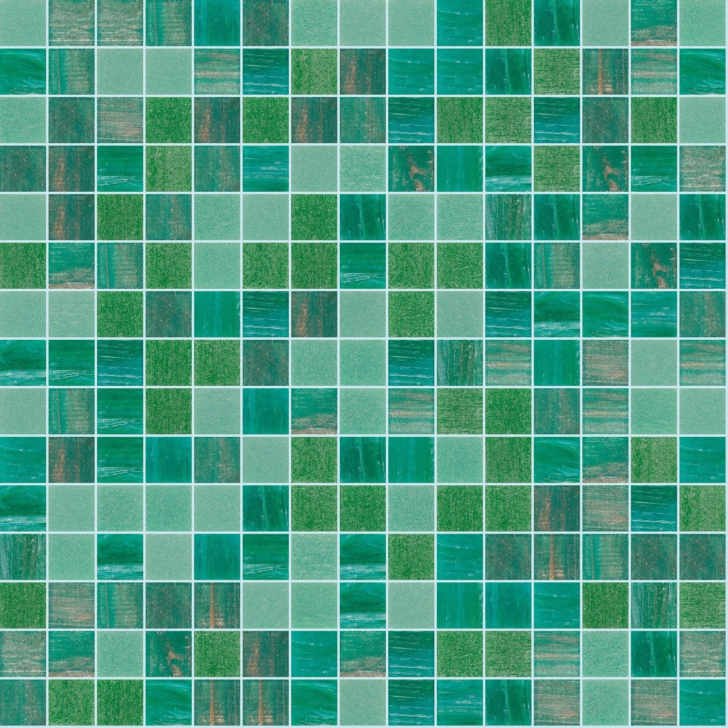 Foliage, 3/4" x 3/4" - Glass Tile