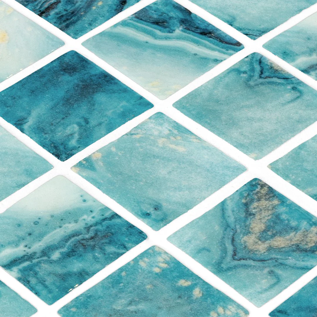 Forest Aqua, 2" x 2" - Glass Tile - Image 2