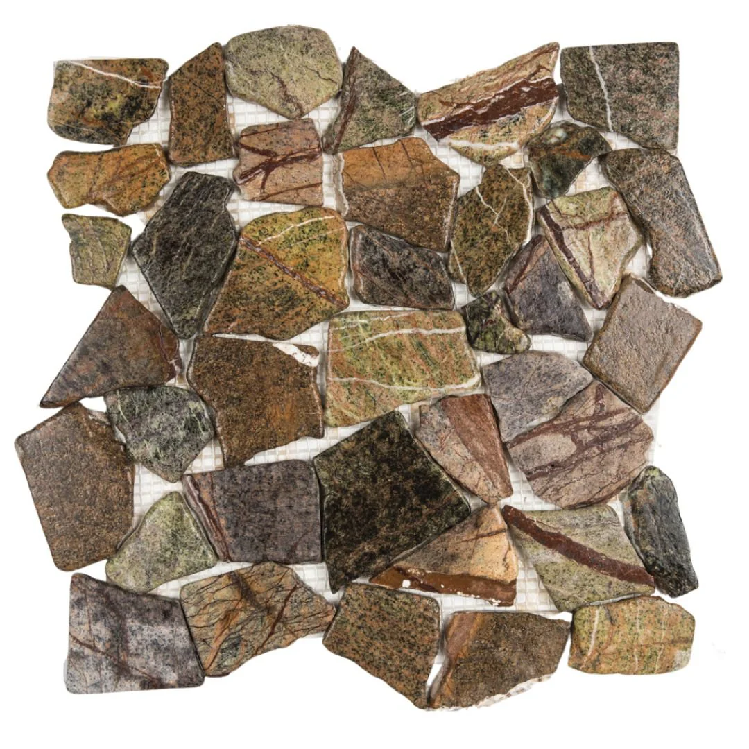 Forest Mix - Flat Stone Pebble Tile
