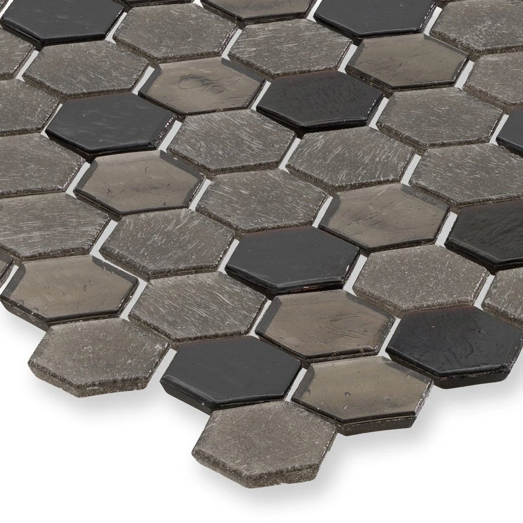 Fossil, Hexagon Mosaic - Glass Tile - Image 2