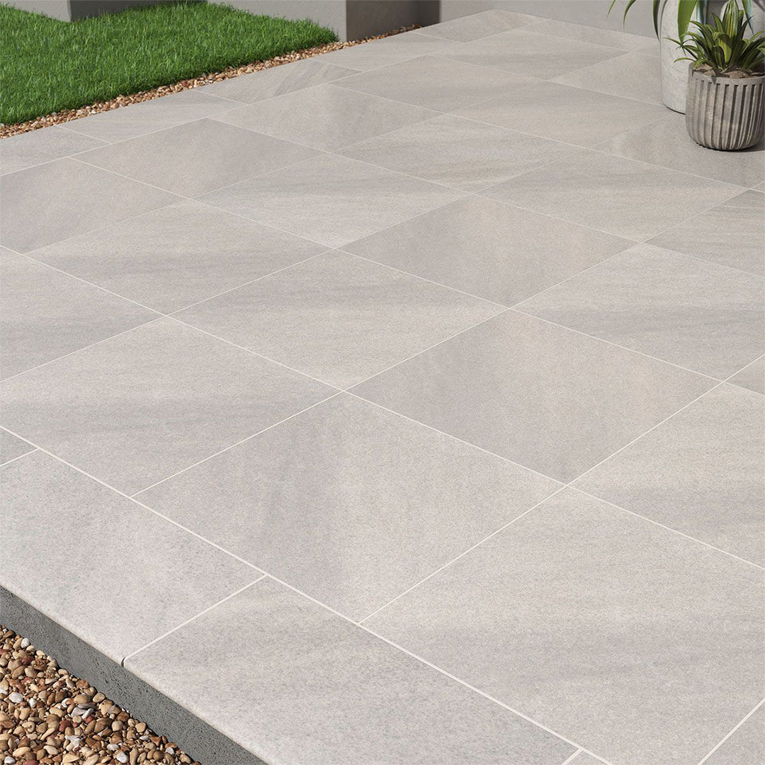 Fossil Snow, 24" x 24" - 2CM Outdoor Porcelain Paver - Image 3