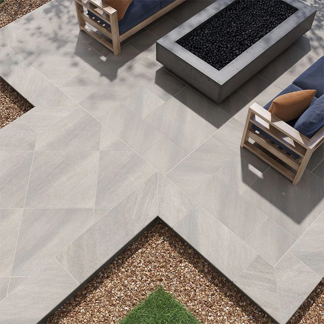 Fossil Snow, 24" x 24" - 2CM Outdoor Porcelain Paver - Image 6