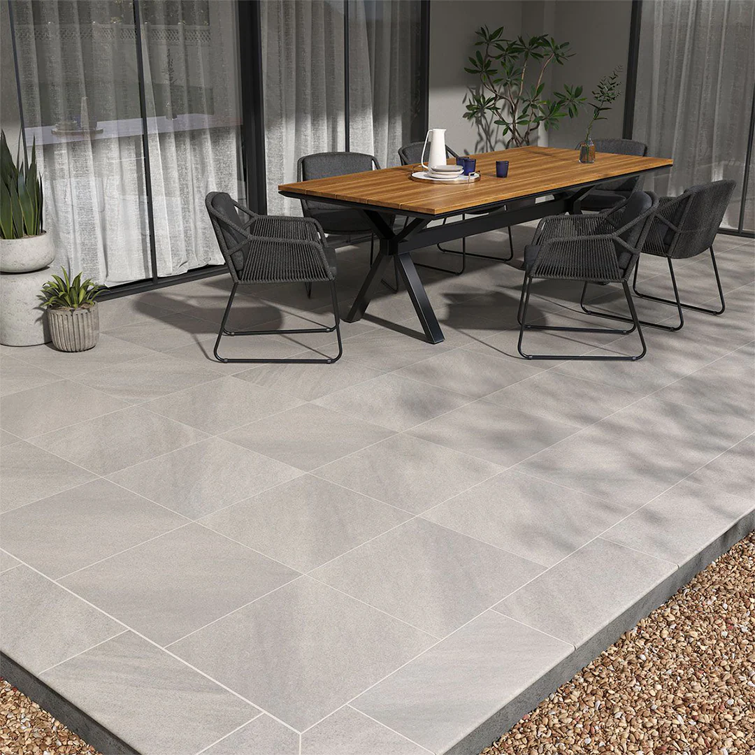 Fossil Snow, 24" x 24" - 2CM Outdoor Porcelain Paver - Image 7