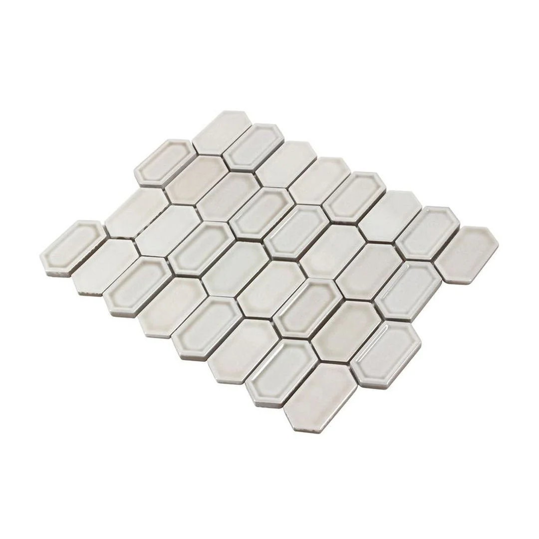 Framework Pewter, Hexagon Mosaic - Ceramic Tile - Image 3
