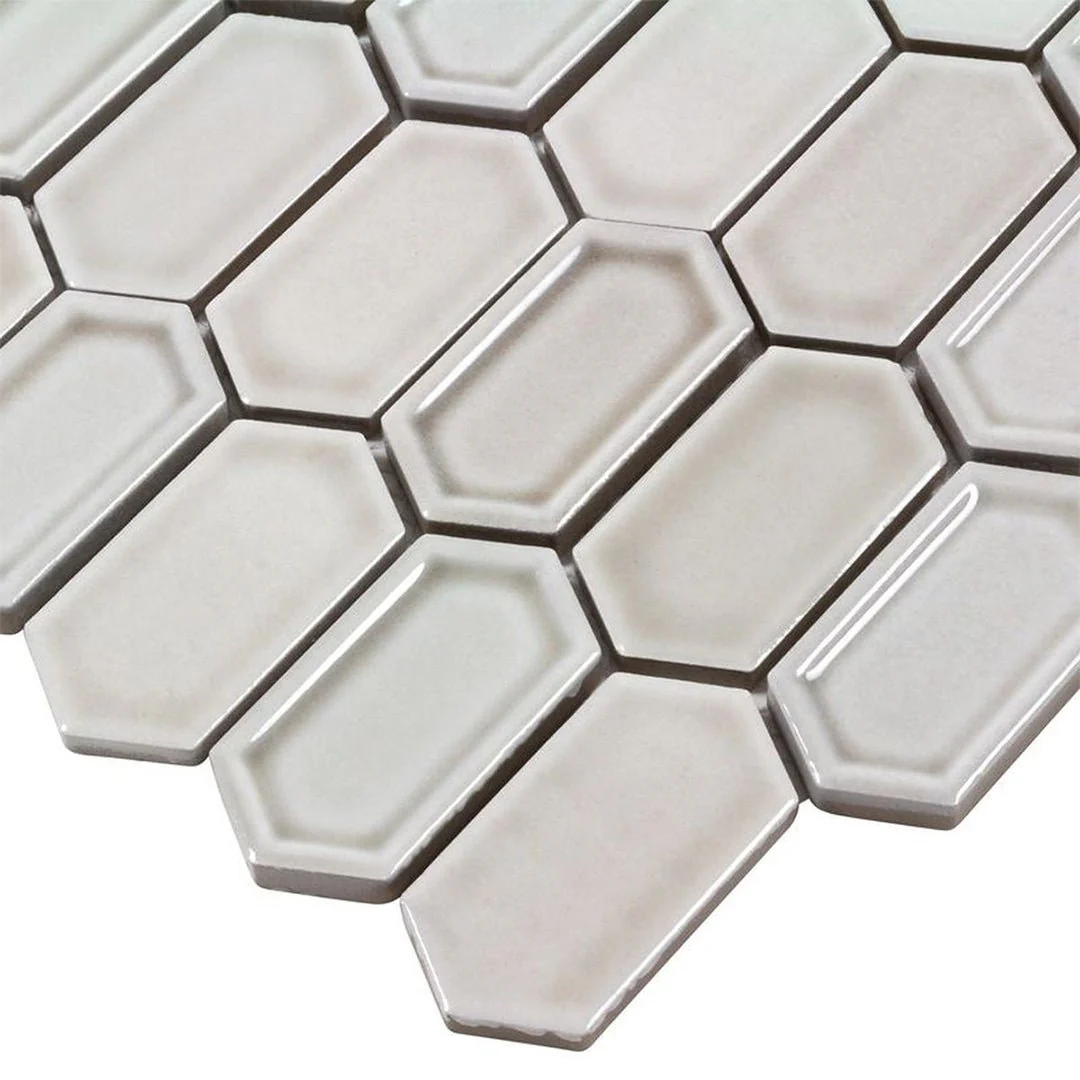 Framework Pewter, Hexagon Mosaic - Ceramic Tile - Image 4