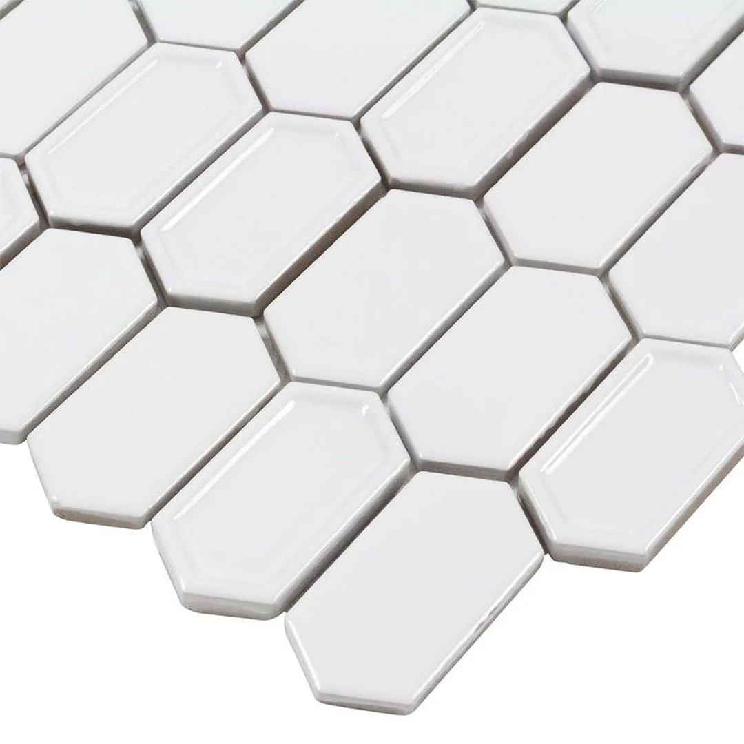 Framework Plaster, Hexagon Mosaic - Ceramic Tile - Image 3