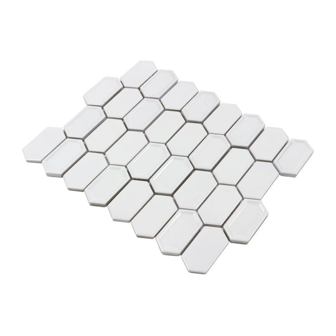 Framework Plaster, Hexagon Mosaic - Ceramic Tile - Image 5