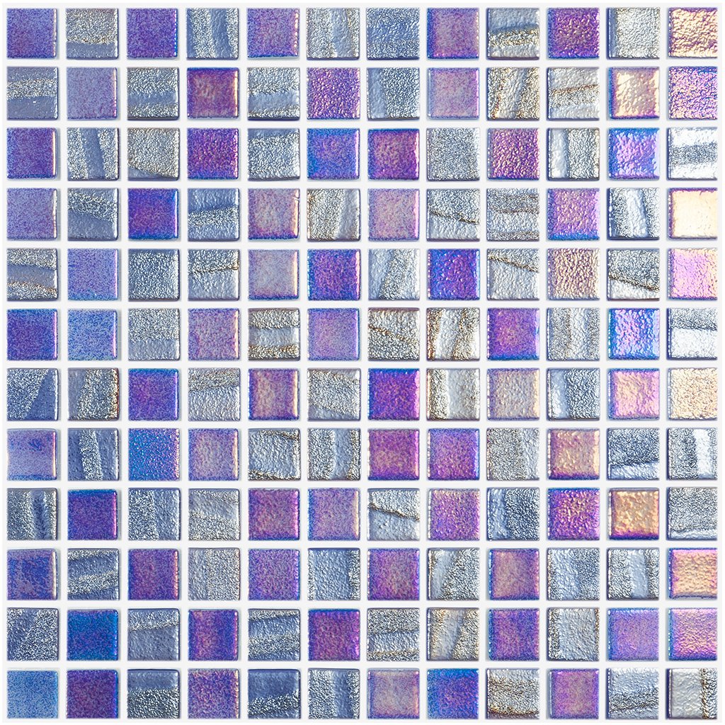 Fusion Dark Blue, 1" x 1" - Glass Tile