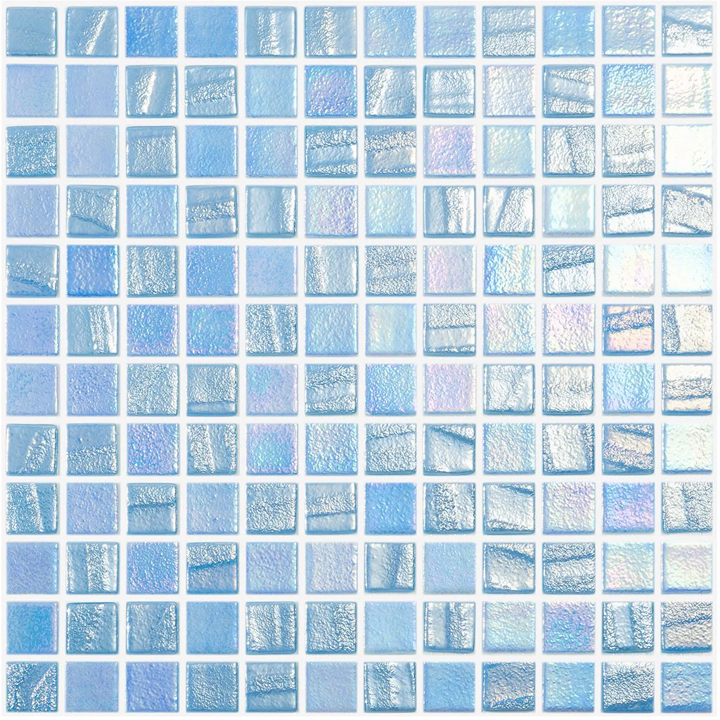 Fusion Light Blue, 1" x 1" - Glass Tile