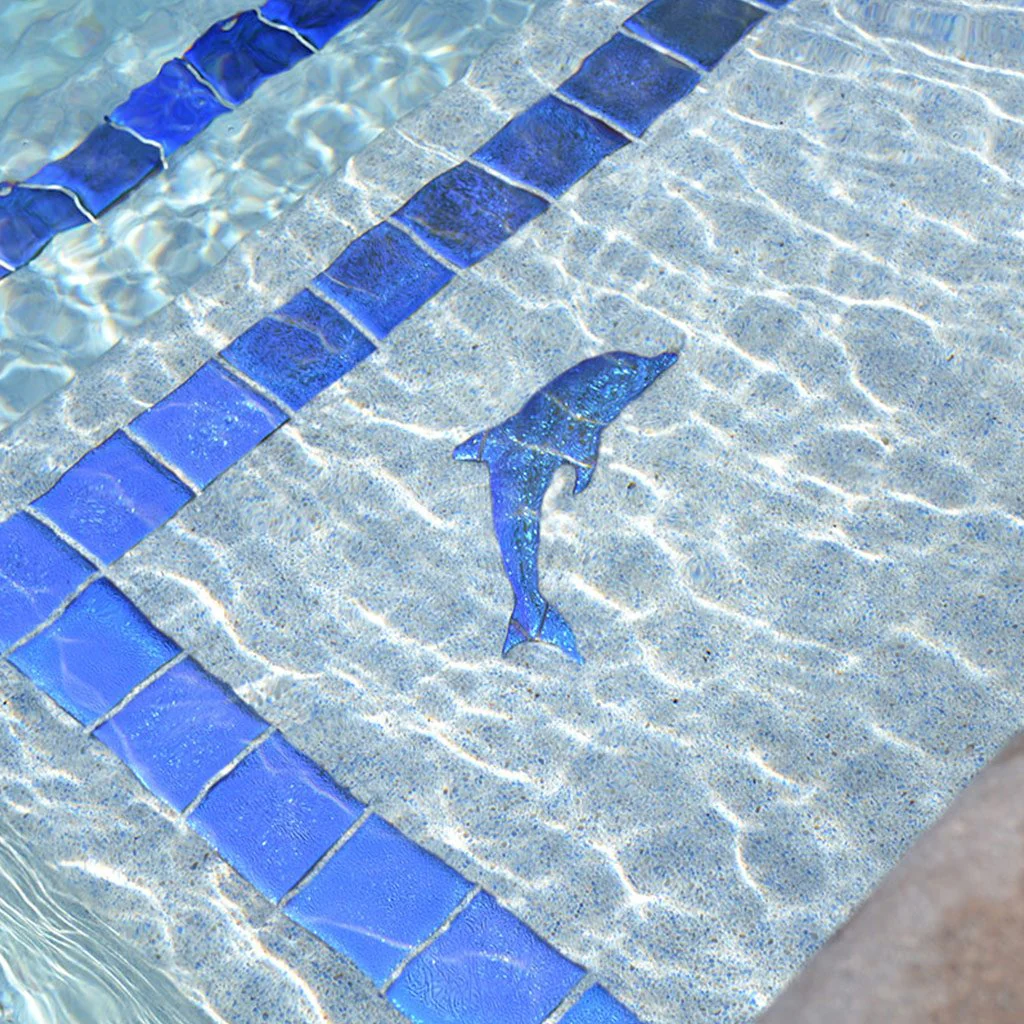 Fusion Mini Dolphin - Sapphire - Pool Mosaic - Image 2