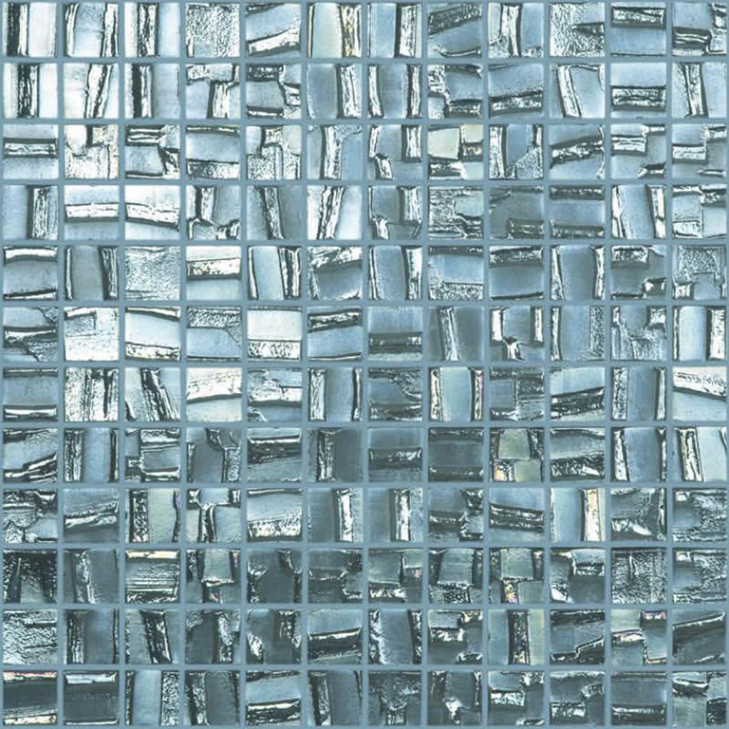 Galaxy - Silver, 1" x 1" - Glass Tile