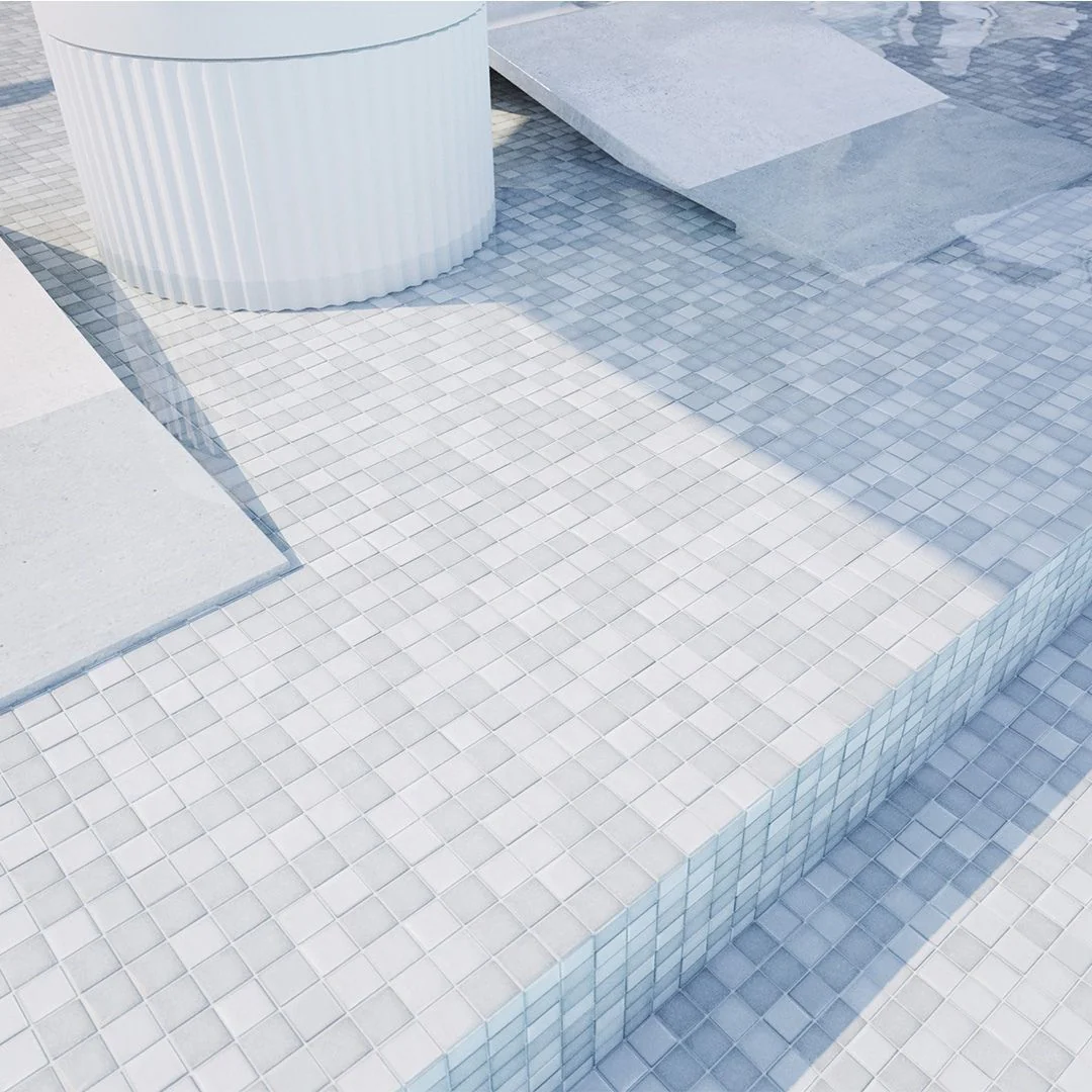 Ghiaccio, 3/4" x  3/4" Glass  Tile - Image 3