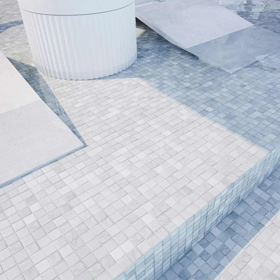 Ghiaccio Plus, 3/4" x  3/4" Glass  Tile - Image 3