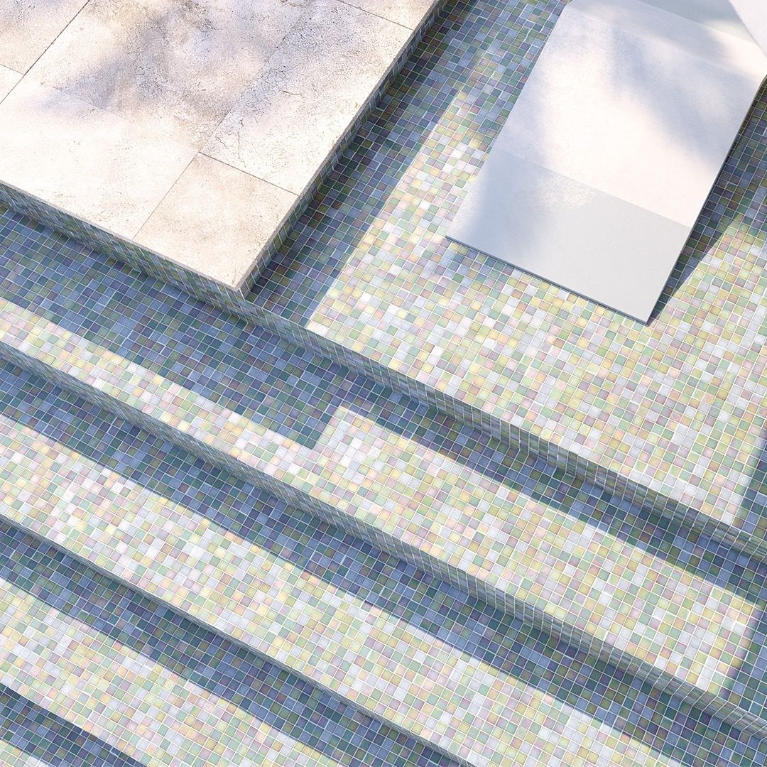 GL 01, 3/4" x 3/4" Glass  Tile - Image 3