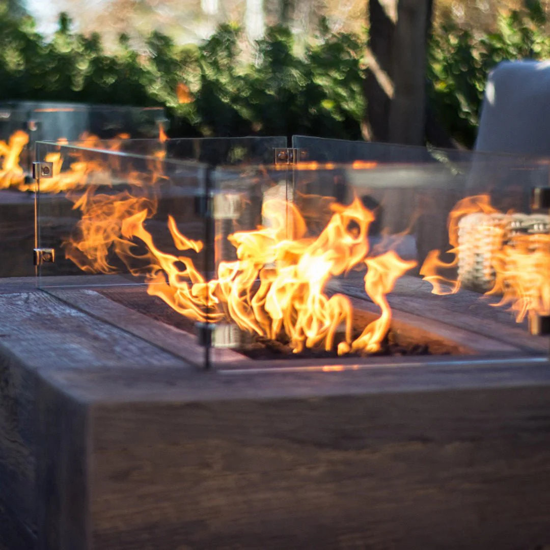 Glass Wind Guards - Fire Pit Accessory - Image 2