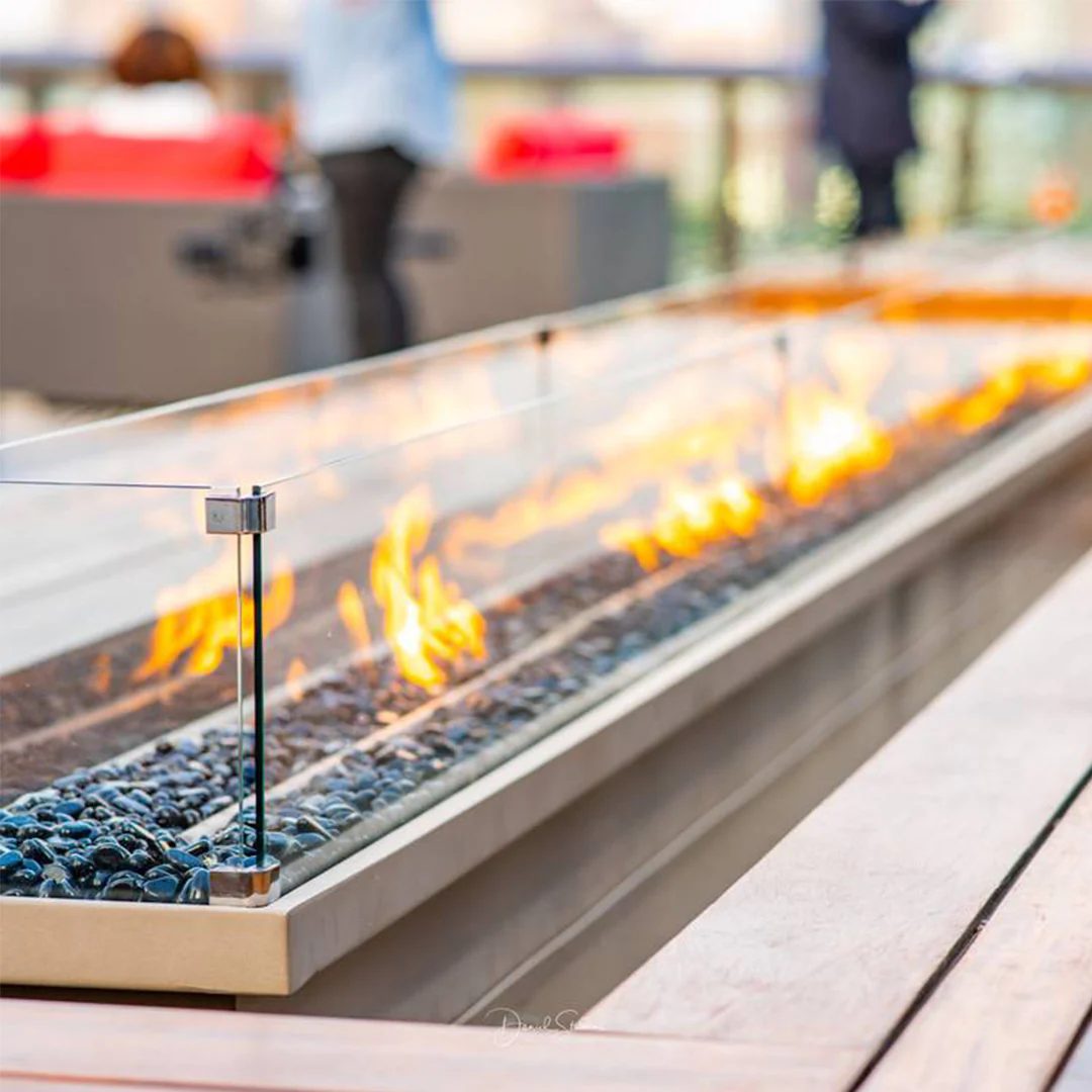 Glass Wind Guards - Fire Pit Accessory - Image 7