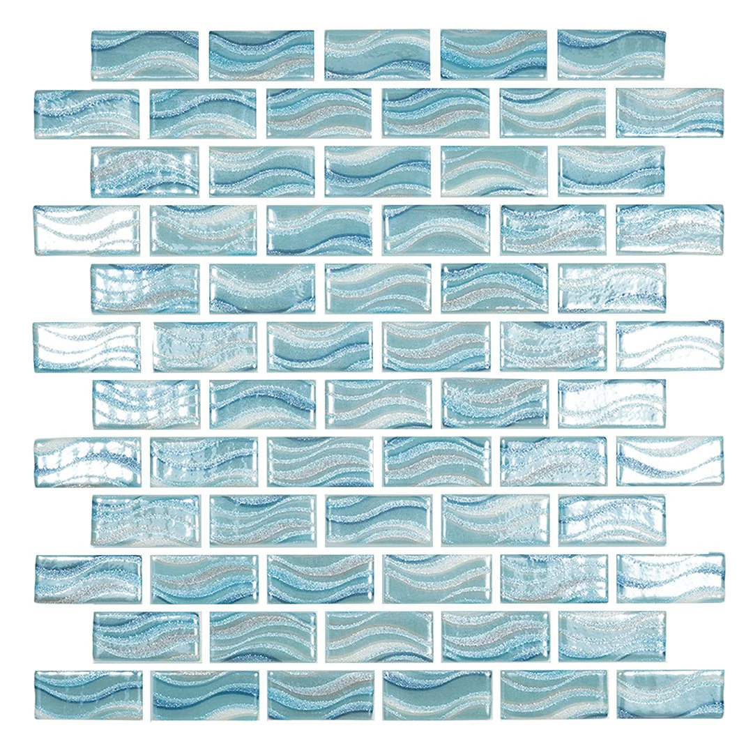 Glitter Sky, 1" x 2" - Glass Tile