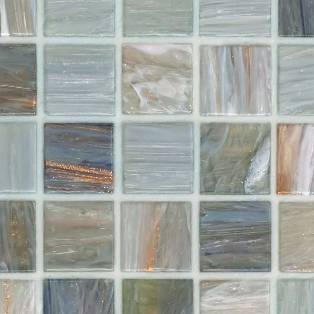 Gloria, 3/4" x  3/4" Glass  Tile