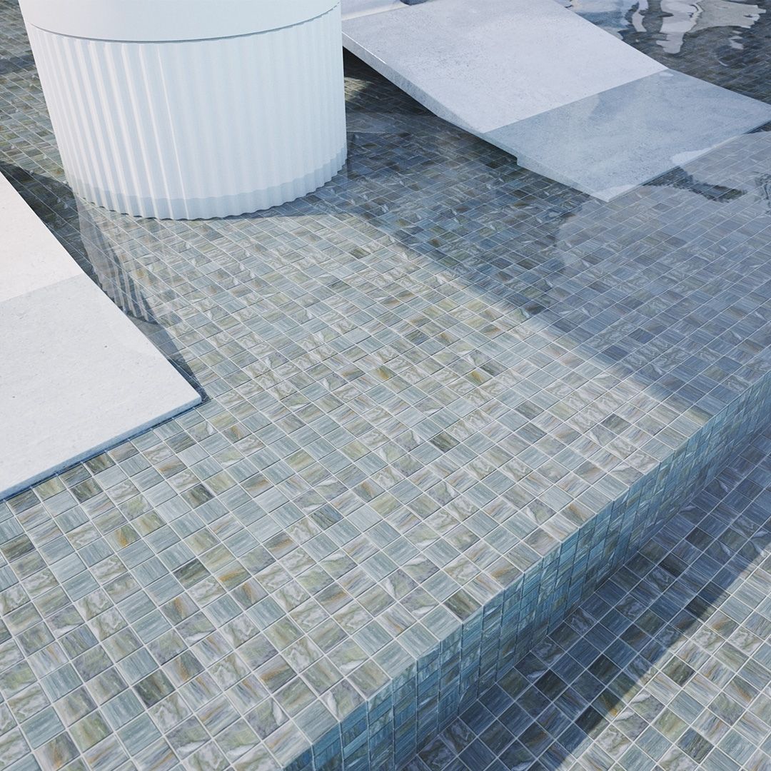 Gloria, 3/4" x  3/4" Glass  Tile - Image 3