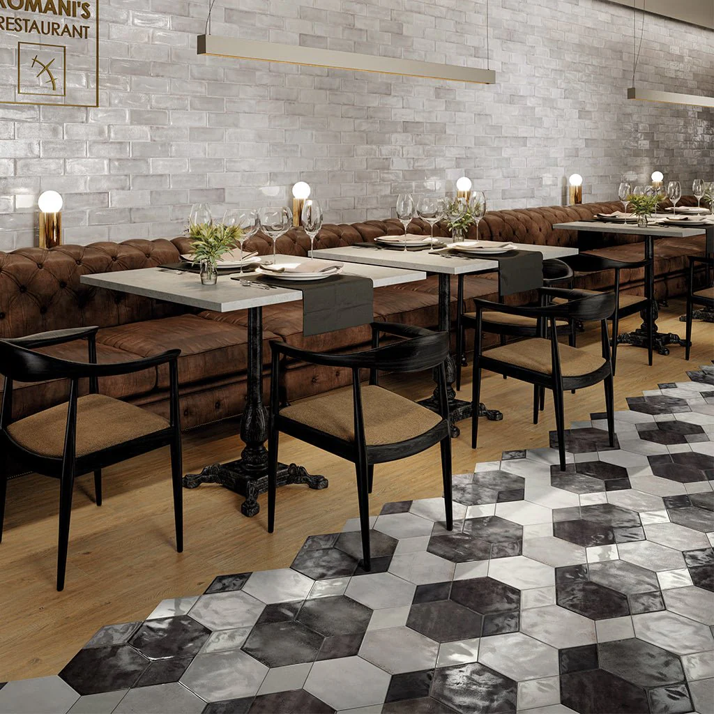 Glossy Bianco, Hexagon - Porcelain Tile - Image 5