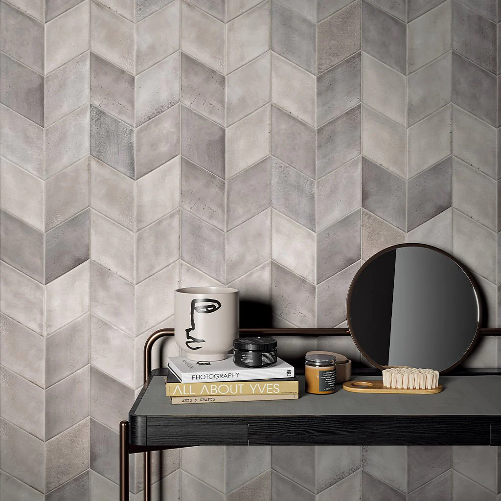 Glossy Bianco, Rhomboid - Porcelain Tile - Image 2