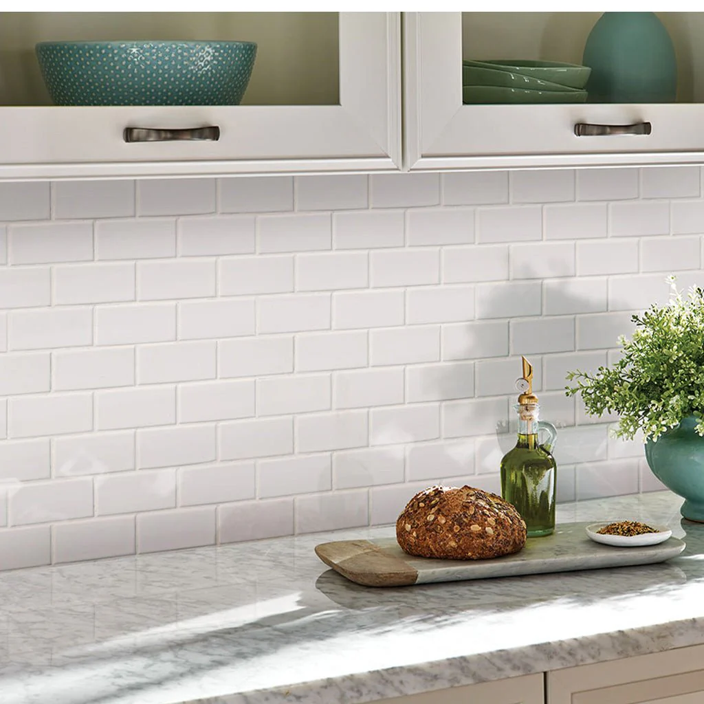 Glossy White, 2" x 4" - Porcelain Tile - Image 2