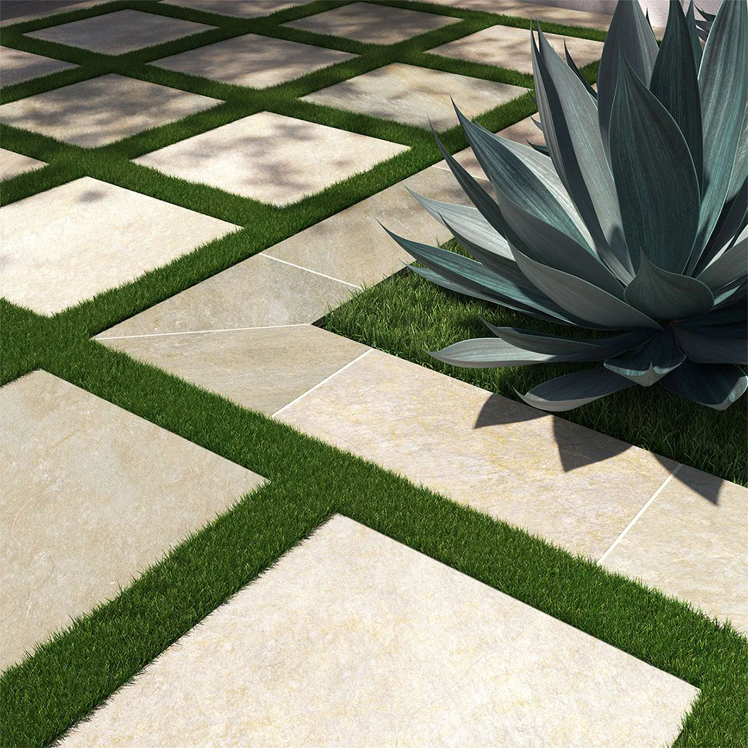 Golden White, 24" x 24" - 2CM Outdoor Porcelain Paver - Image 4