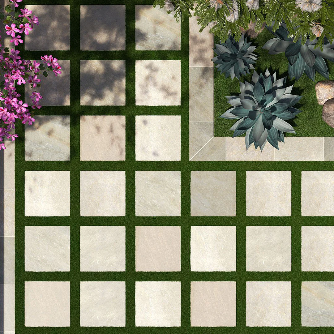 Golden White, 24" x 24" - 2CM Outdoor Porcelain Paver - Image 5