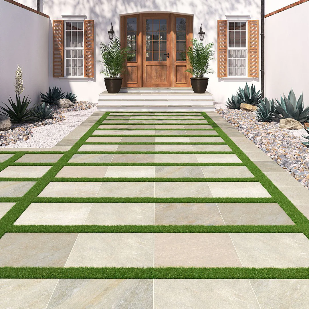 Golden White, 24" x 24" - 2CM Outdoor Porcelain Paver - Image 6