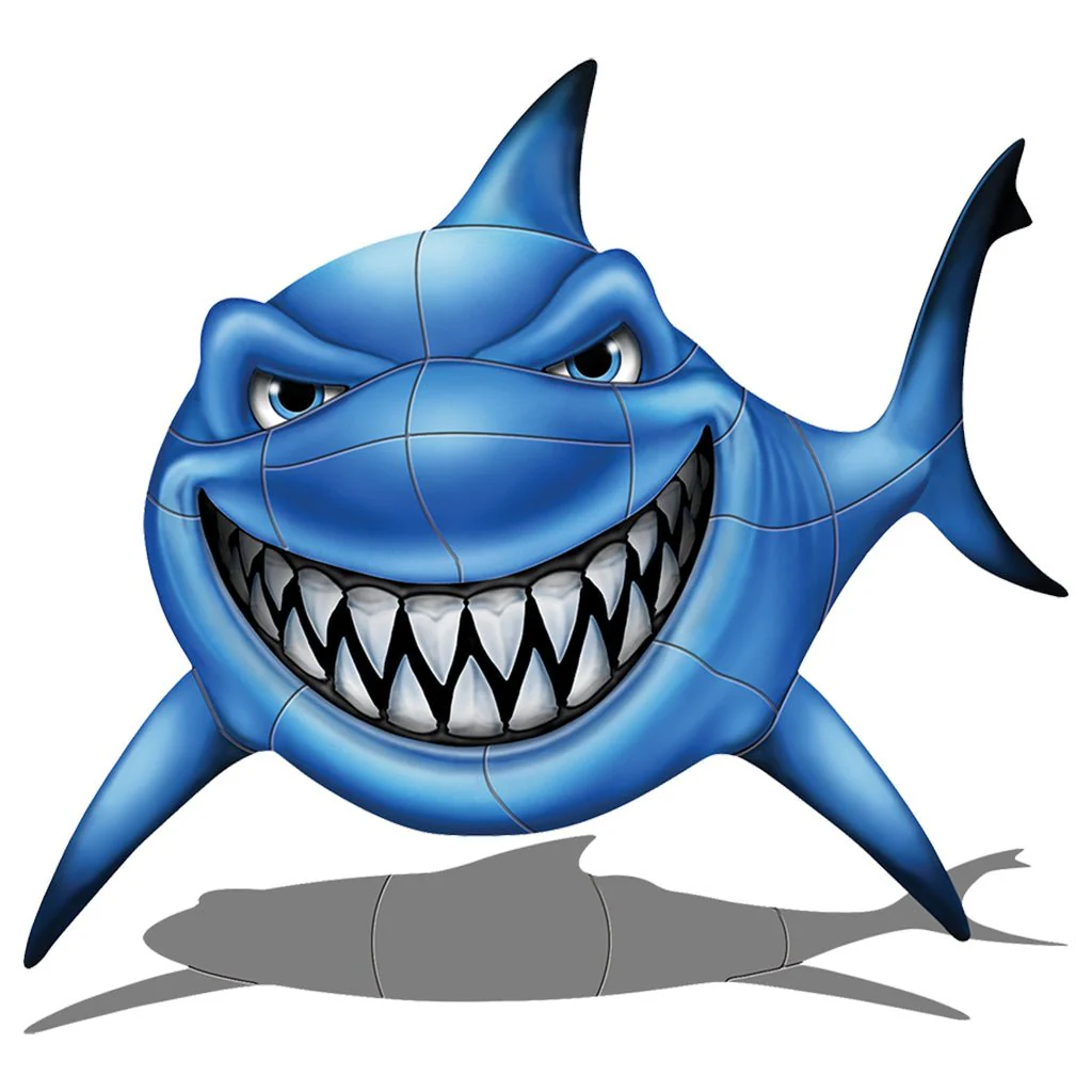 Gotcha Shark w/Shadow - Pool Mosaic