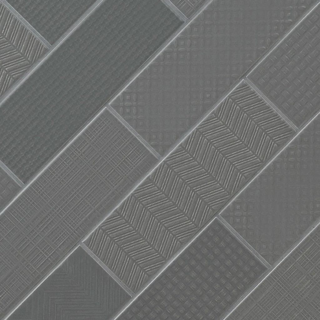 Graphite 3D Mix, 4" x 12" - Ceramic Tile - Image 5