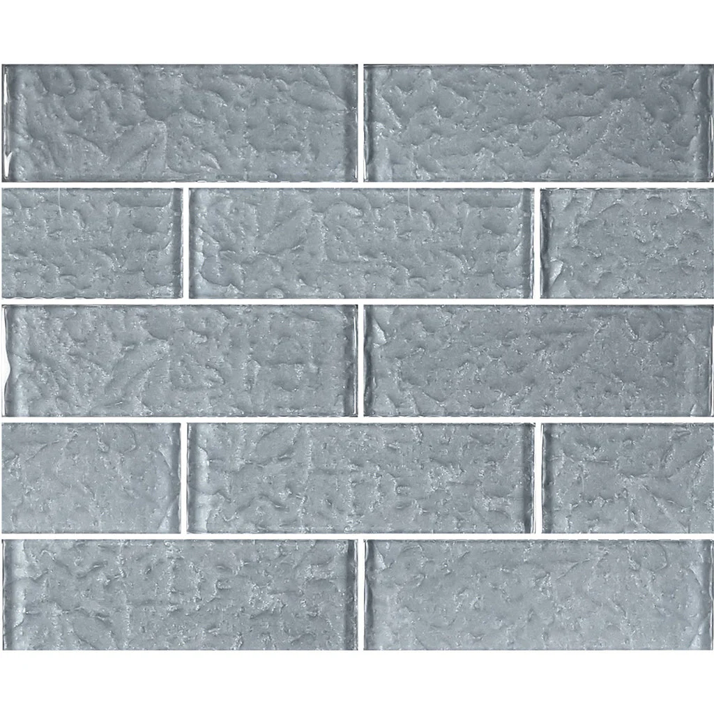 Gray, 2" x 6" - Glass Tile