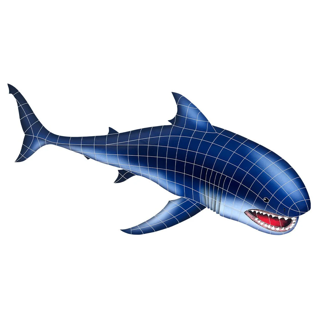 Great White Shark - Pool Mosaic