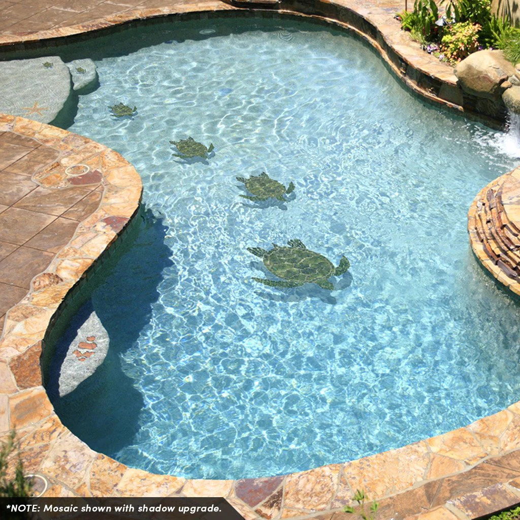 Green Sea Turtle - Pool Mosaic - Image 3