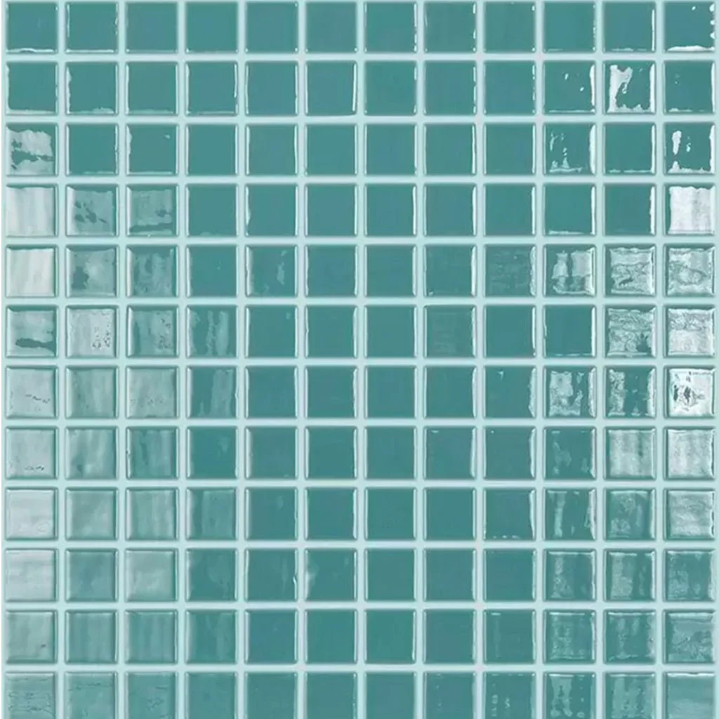 Green Turquoise, 1" x 1" - Glass Tile