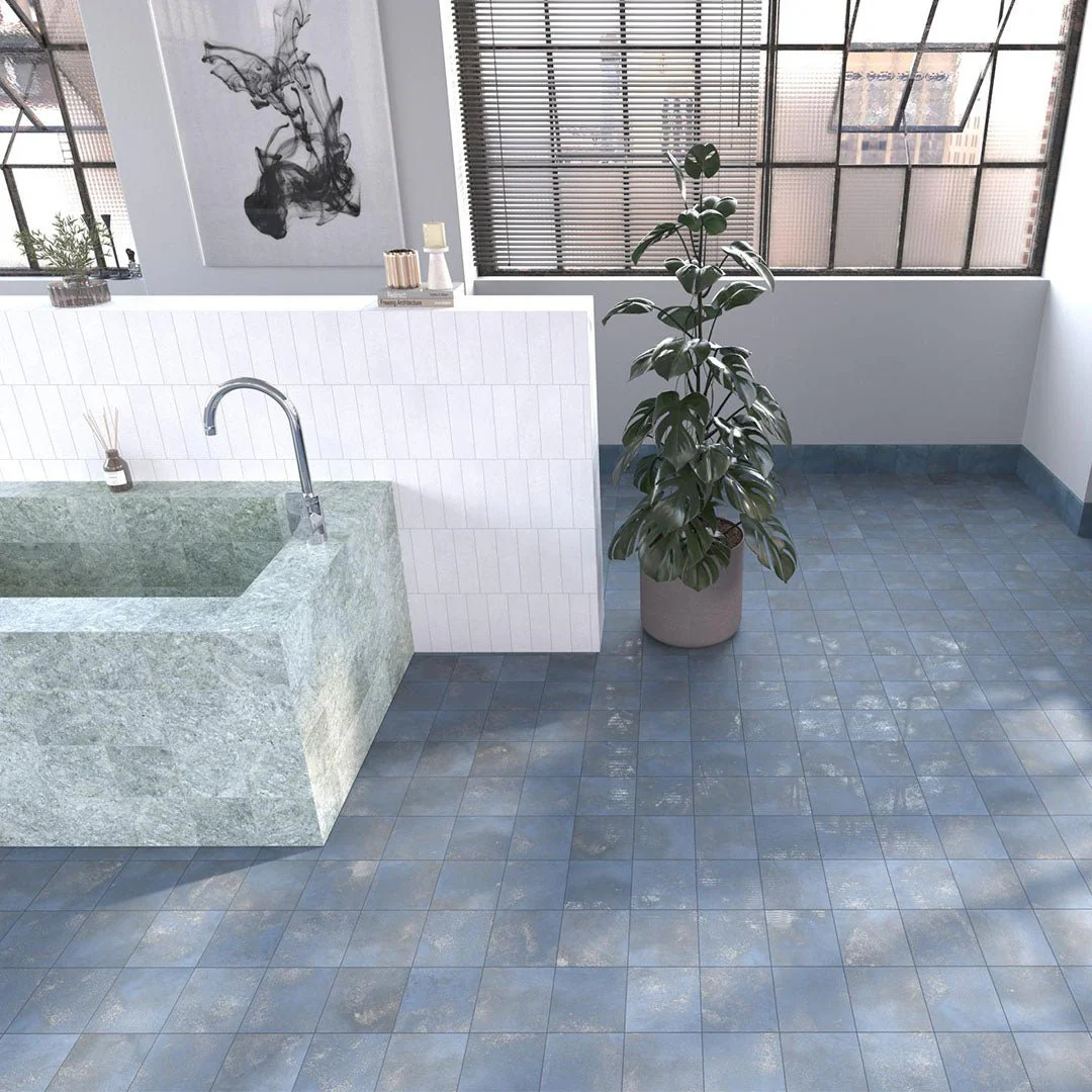 Greenland Cobalt Slip Resistant, 6" x 6" - Porcelain Tile - Image 3
