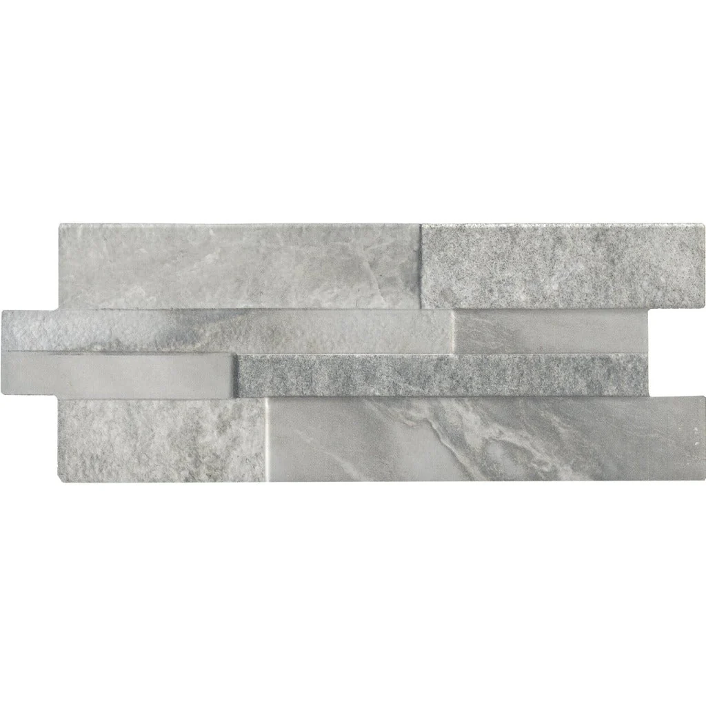 Grey, 6.25" x 15.75" - Porcelain Ledgerstone Tile