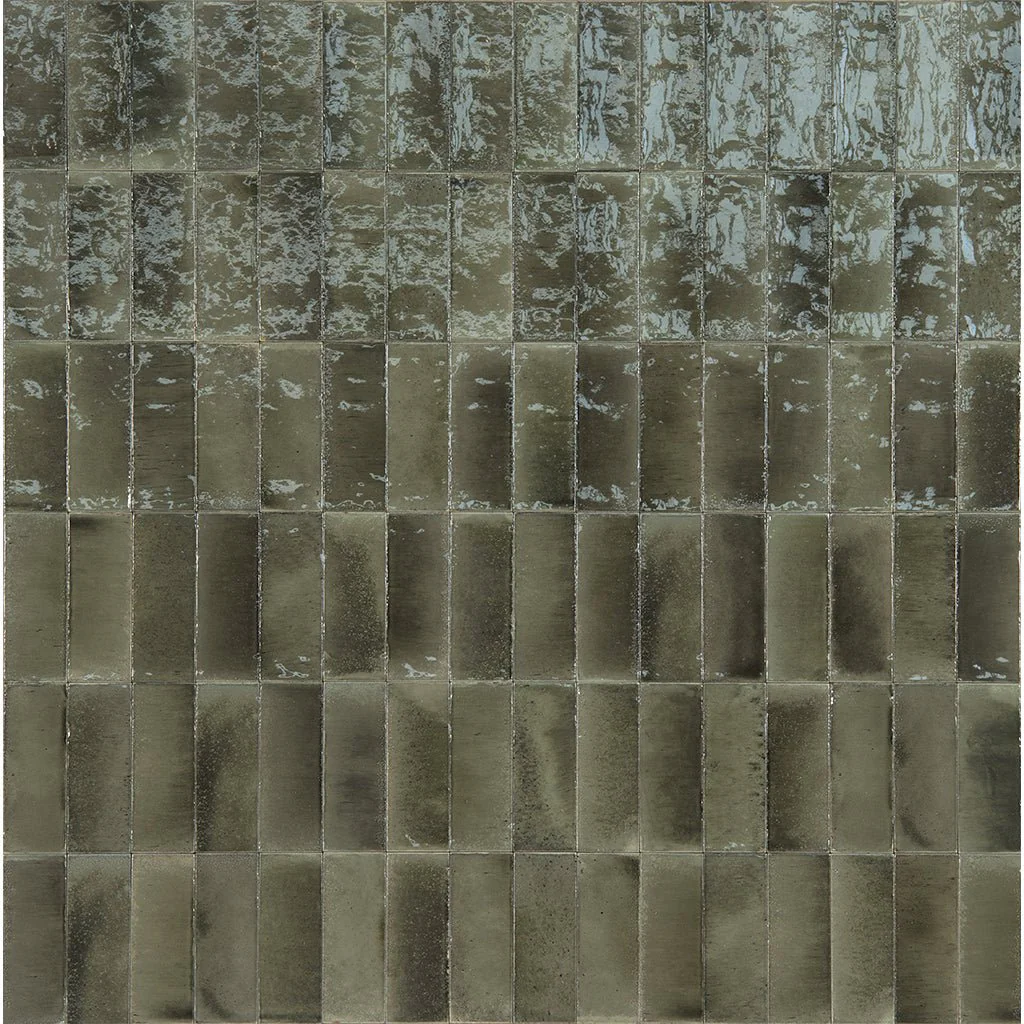 Grigio Glossy, 3" x 8" - Porcelain Tile - Image 2