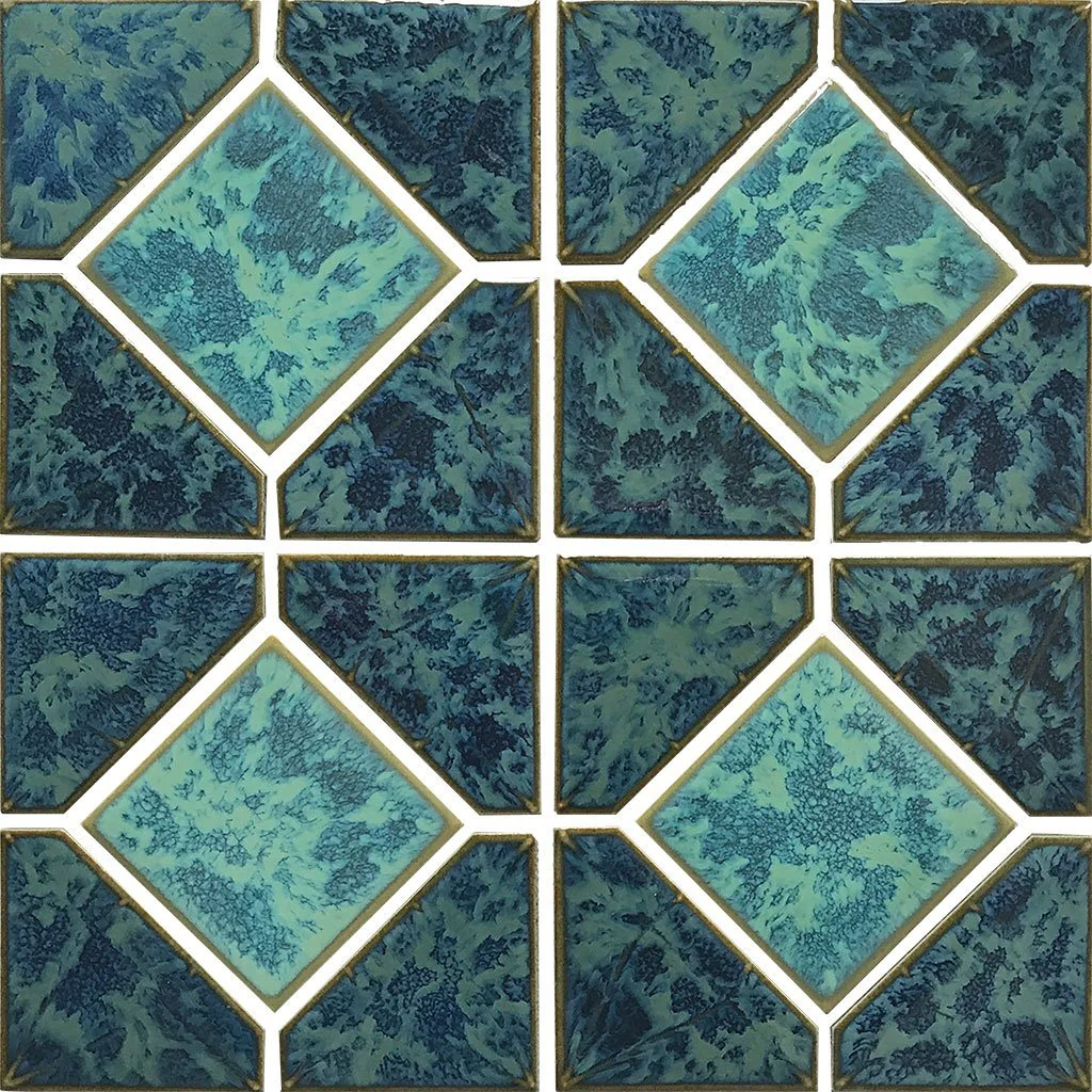Gulf Blue Akron, 6" x 6" - Porcelain Pool Tile