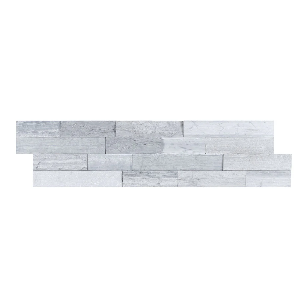 Haisa Blue, 6" x 24" Ledger Panel - Stacked Natural Stone