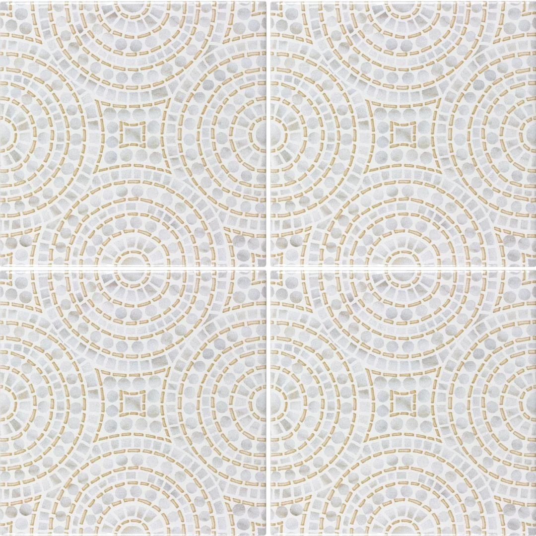 Halo Gold, 5" x 5" - Ceramic Tile