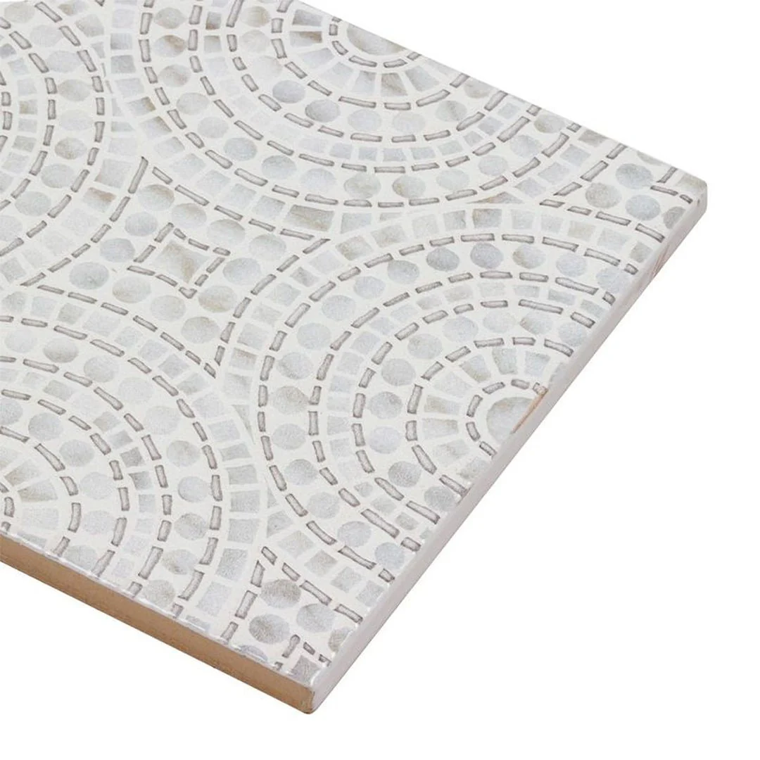 Halo Silver, 5" x 5" - Ceramic Tile - Image 5