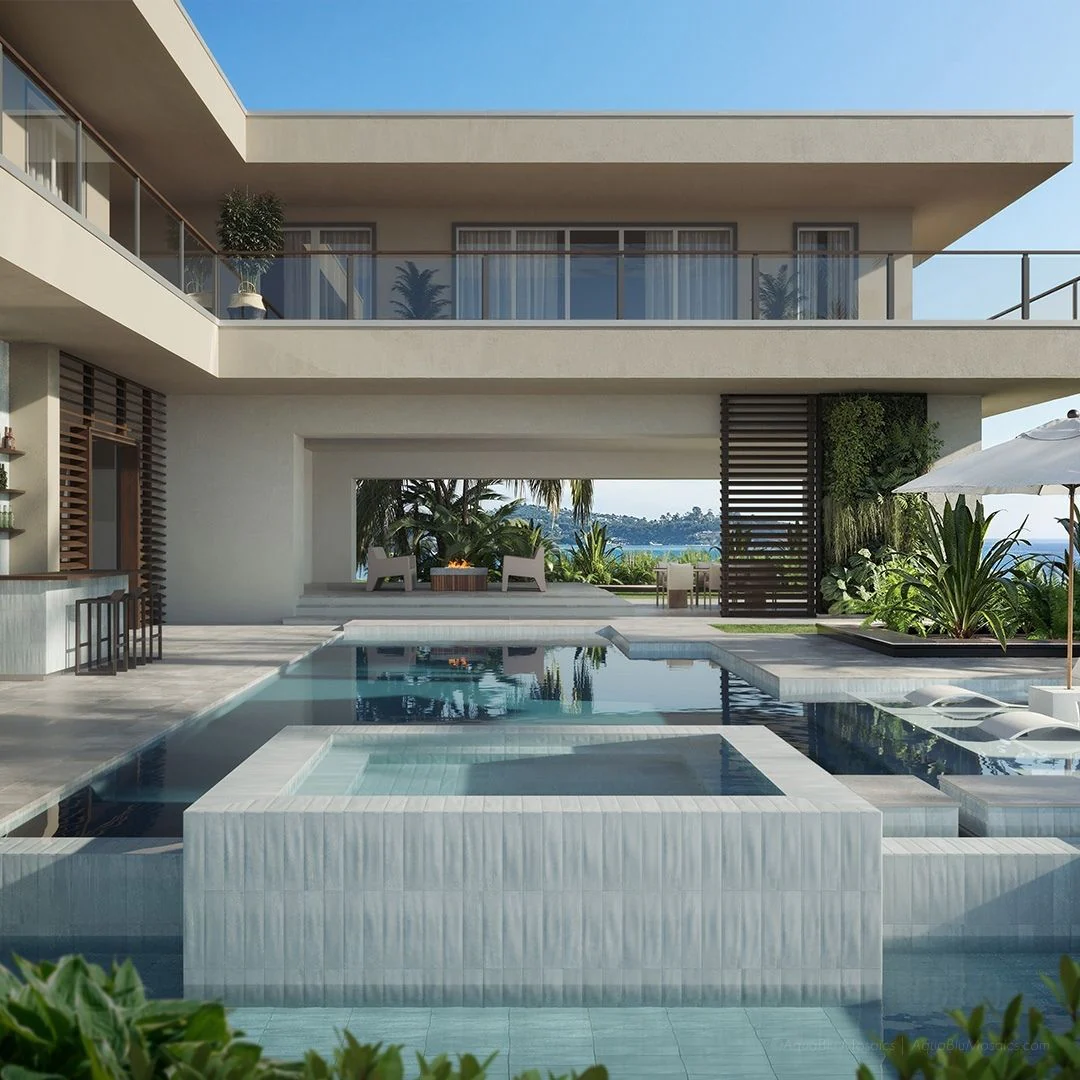 Harborside Aqua, 3" x 12" - Porcelain Tile - Image 2