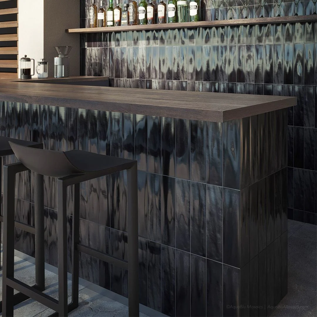 Harborside Jet Black, 3" x 12" - Porcelain Tile - Image 3