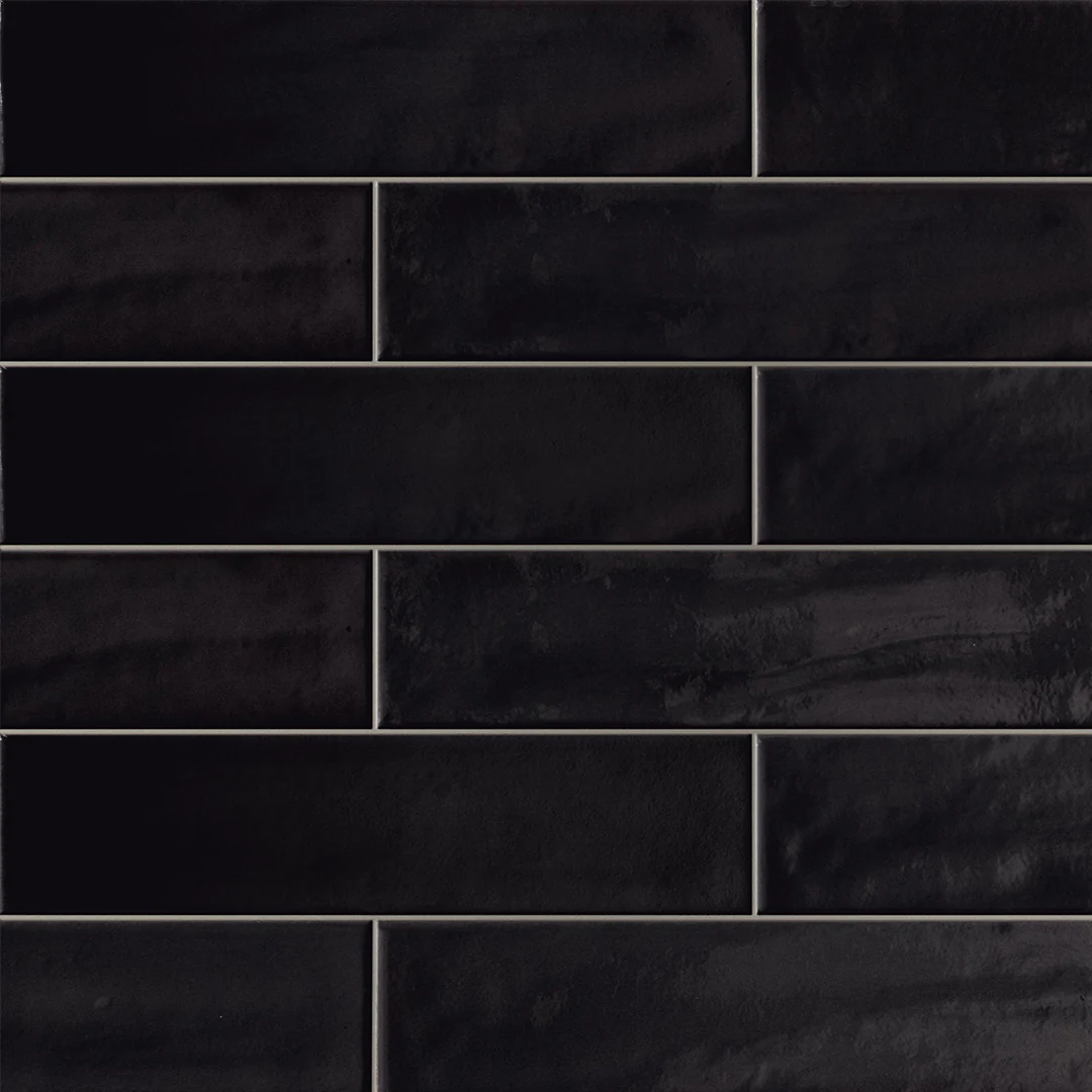 Harborside Jet Black, 6" x 24" - Porcelain Tile