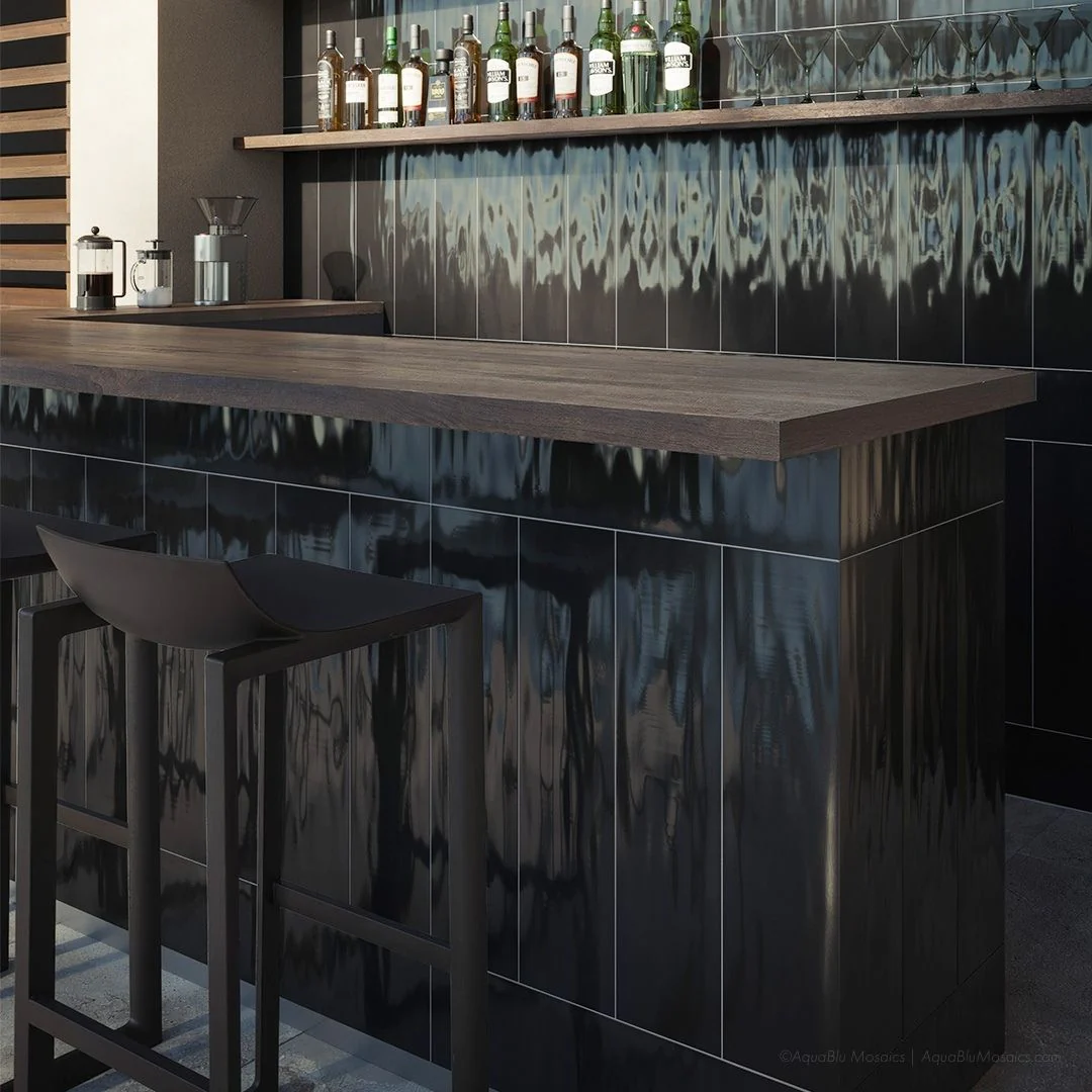 Harborside Jet Black, 6" x 24" - Porcelain Tile - Image 3