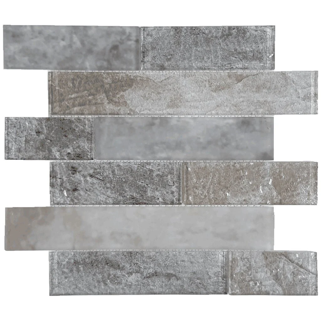 Hazel and Natural Blend, 2" x 6" - Glass Tile