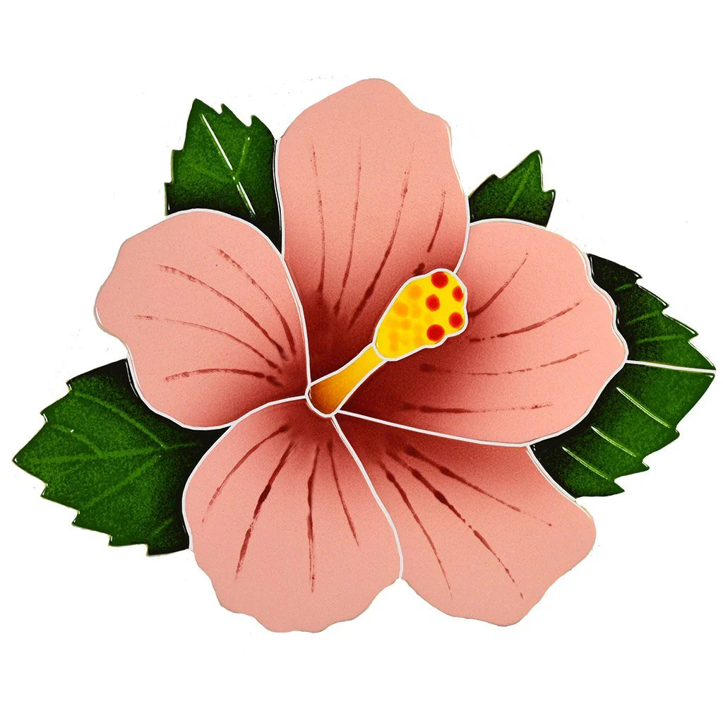 Hibiscus - Pink - Pool Mosaic