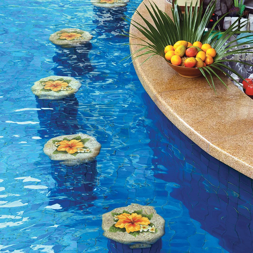 Hibiscus - Yellow - Pool Mosaic - Image 2
